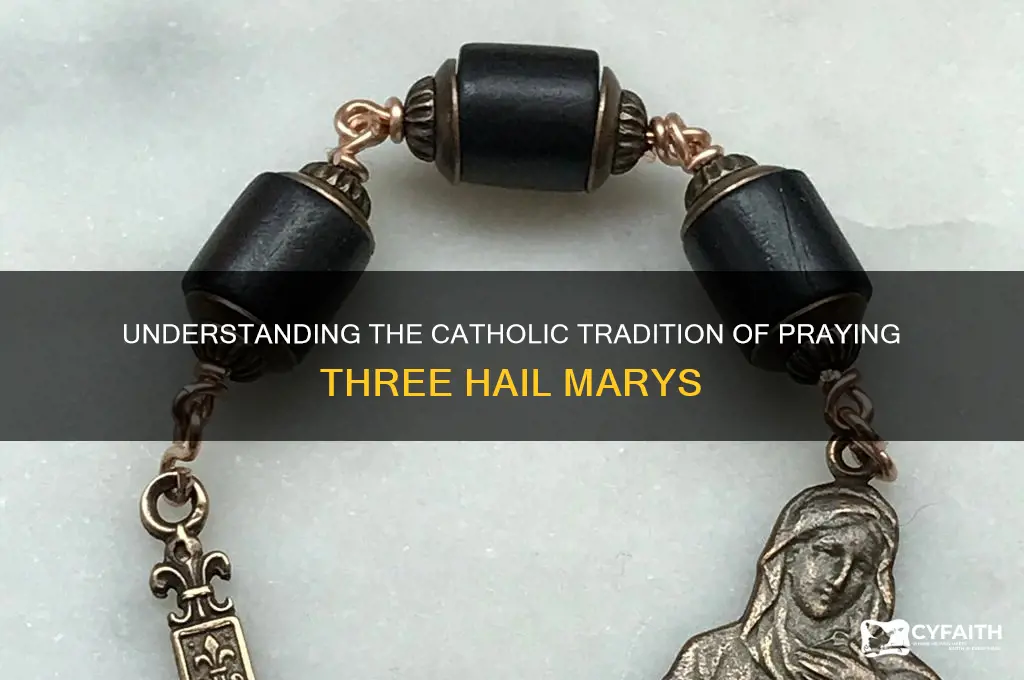 why do catholics say 3 hail marys