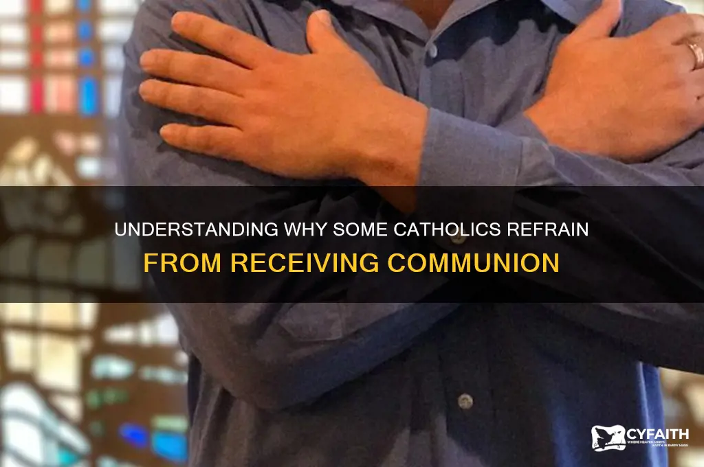 why do catholics sometimes not take communion