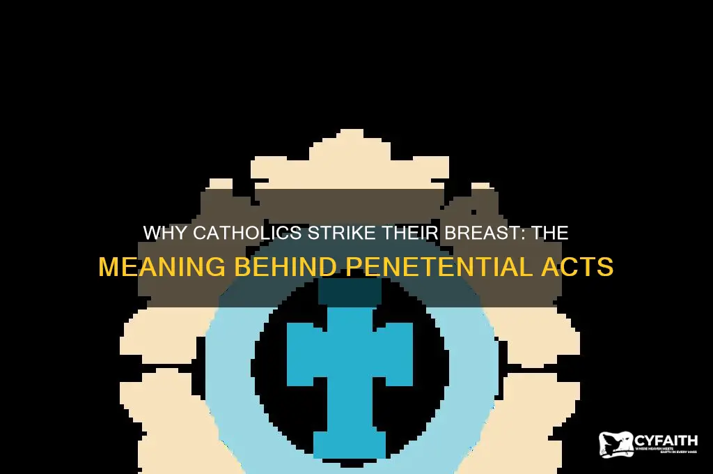 why do catholics strike their breast during penetential act