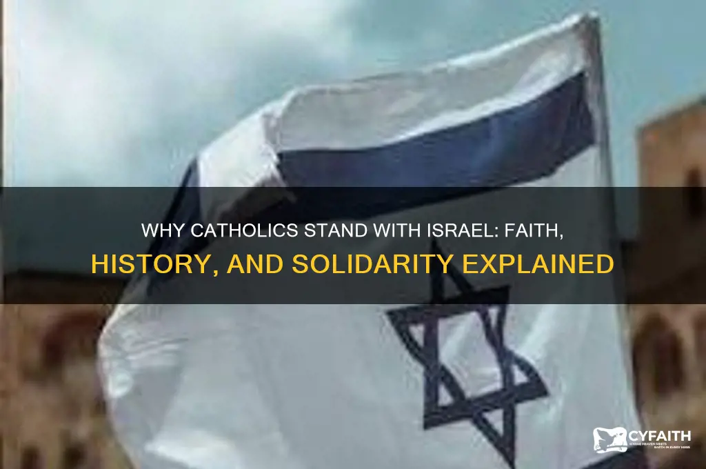 why do catholics support israel