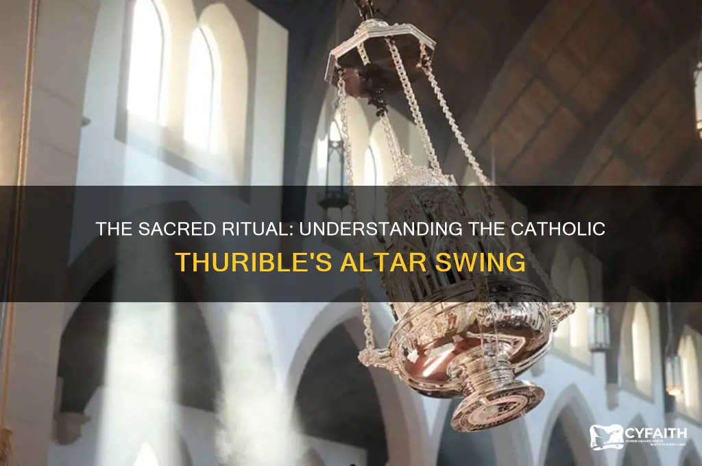 why do catholics swing the smoking pot over the altar
