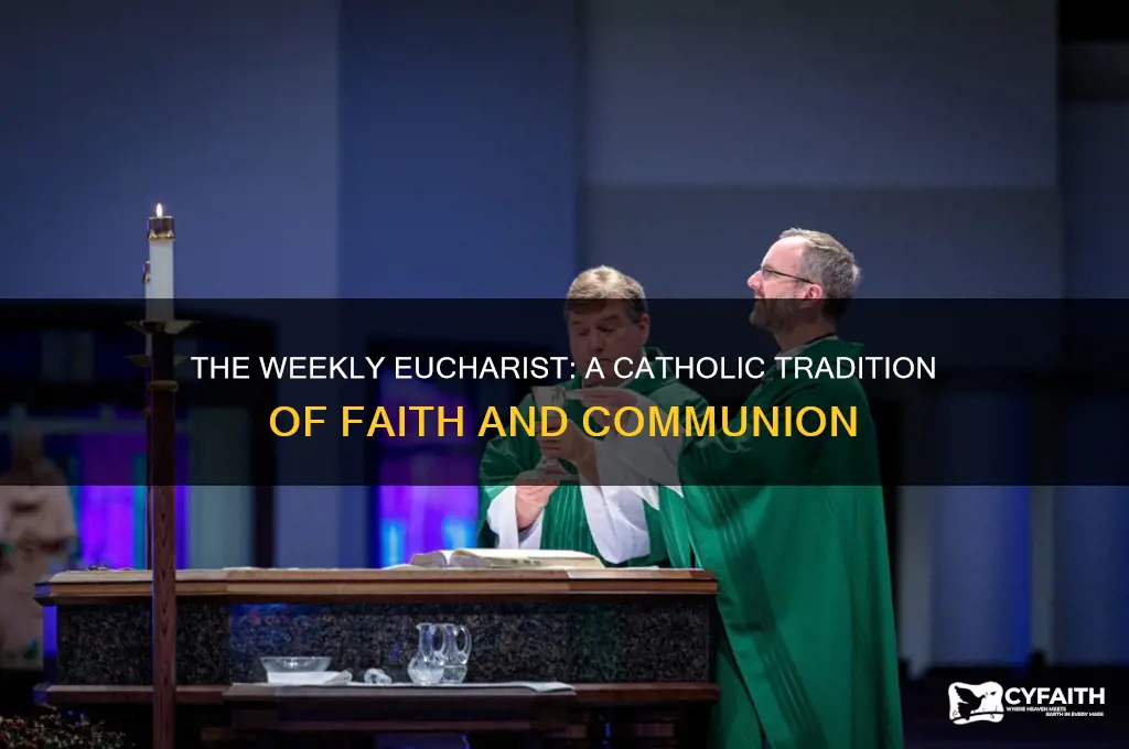 why do catholics take the eucharist every week