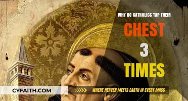 Why Catholics Tap Their Chest Three Times During the Sign of the Cross