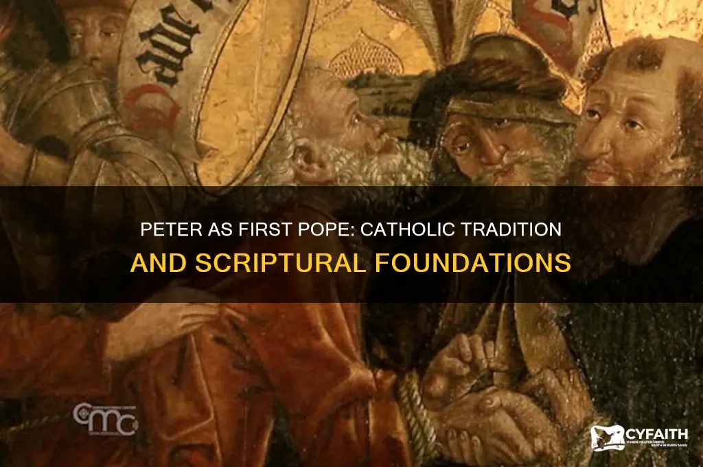 why do catholics think peter was first pope