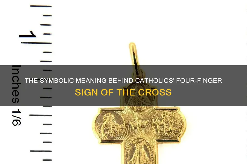 why do catholics use 4 fingers