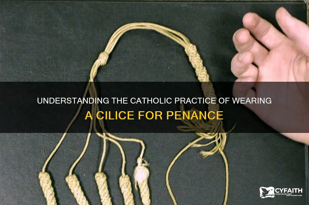 why do catholics use a cilice