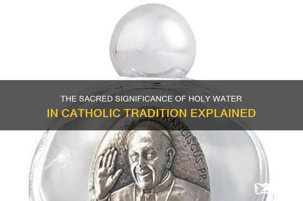 why do catholics use holy water
