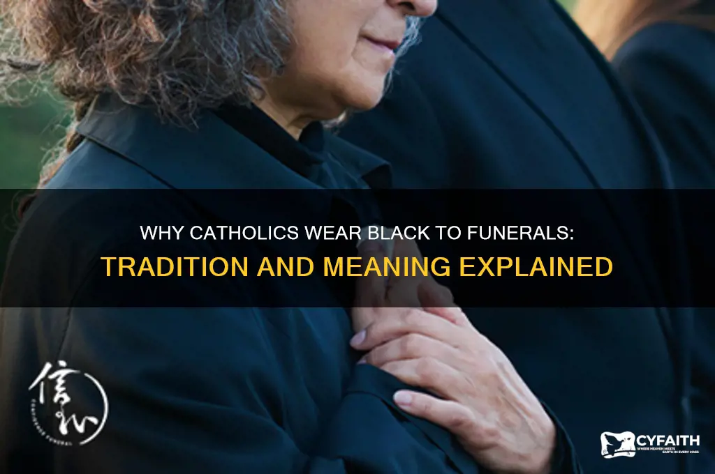 why do catholics wear black to funerals