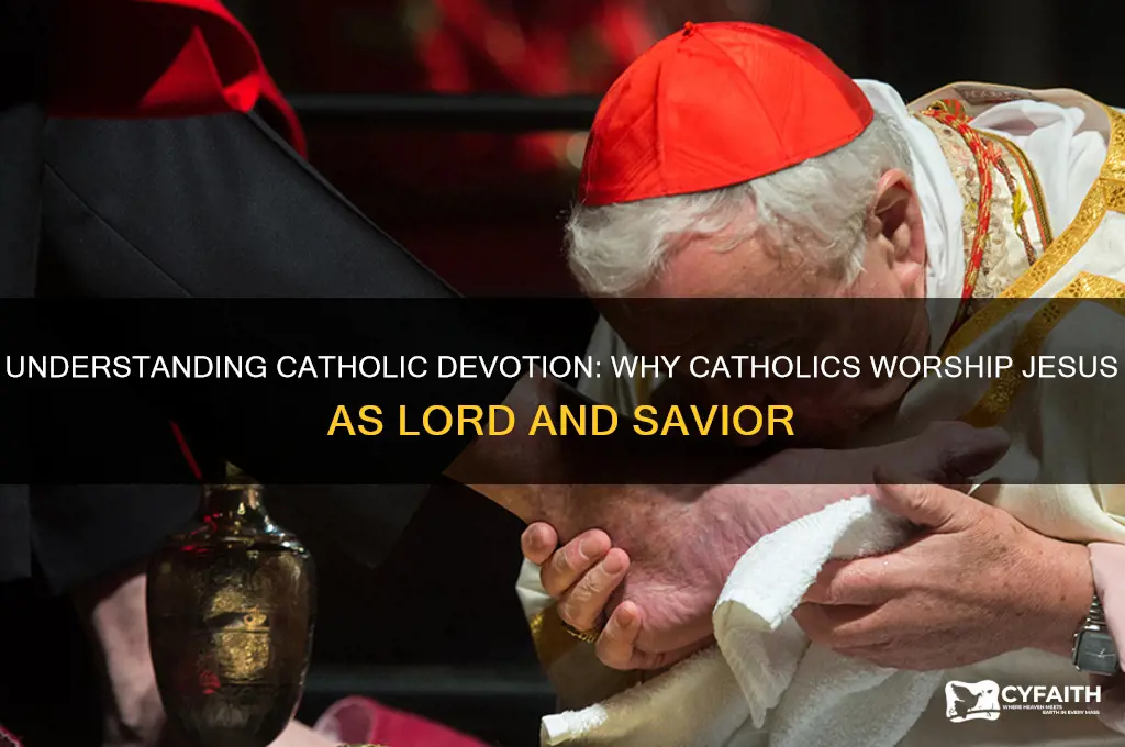 why do catholics worship jesus