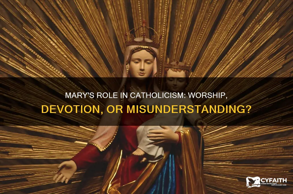 why do catholics worship mary more than jesus