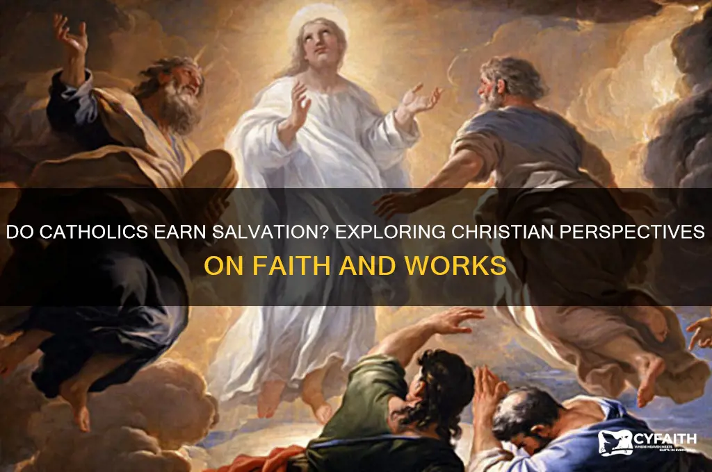 why do christians say catholics work for salvation