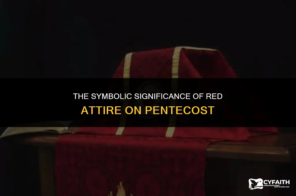 why do christians wear red on pentecost