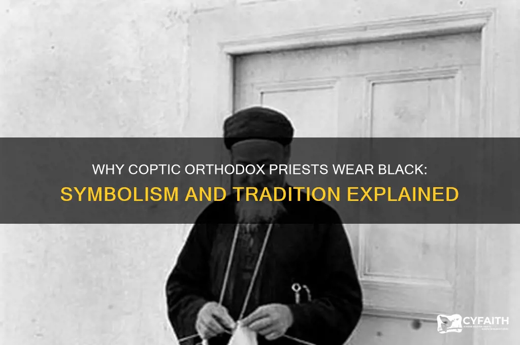 why do coptic orthodox priests wear black