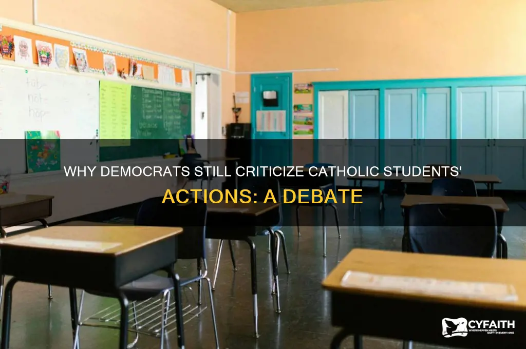 why do demicrats still think the catholic kids were wrong