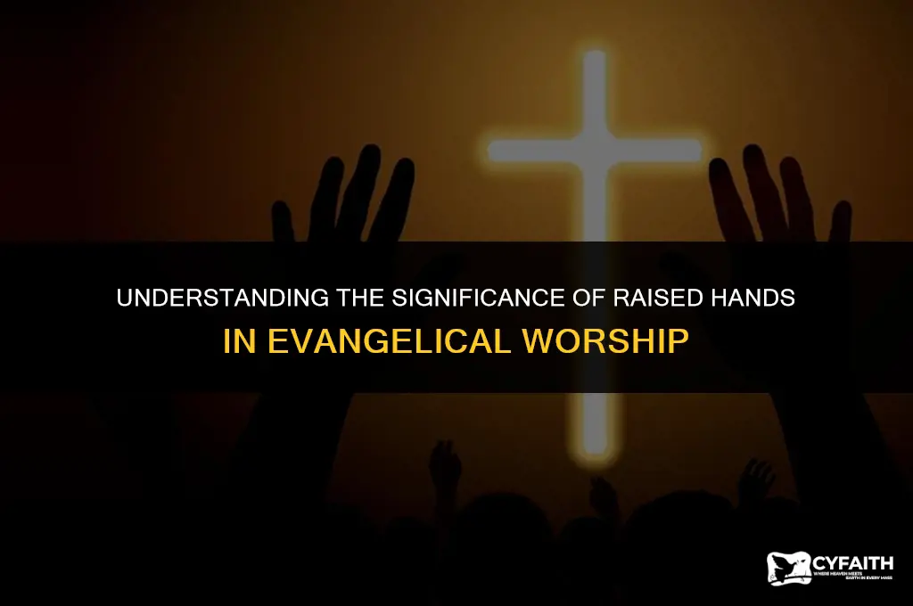why do evangelicals raise their hands
