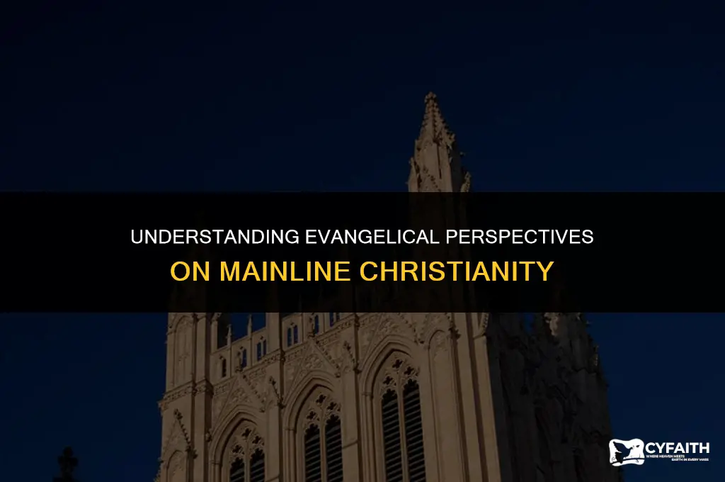 why do evangelicals think mainline not
