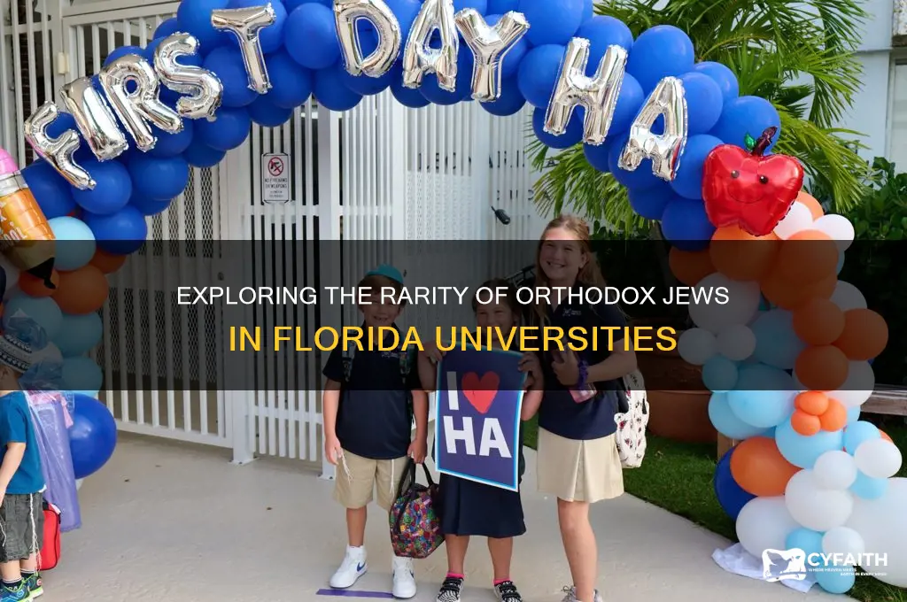 why do florida universities have few orthodox jews