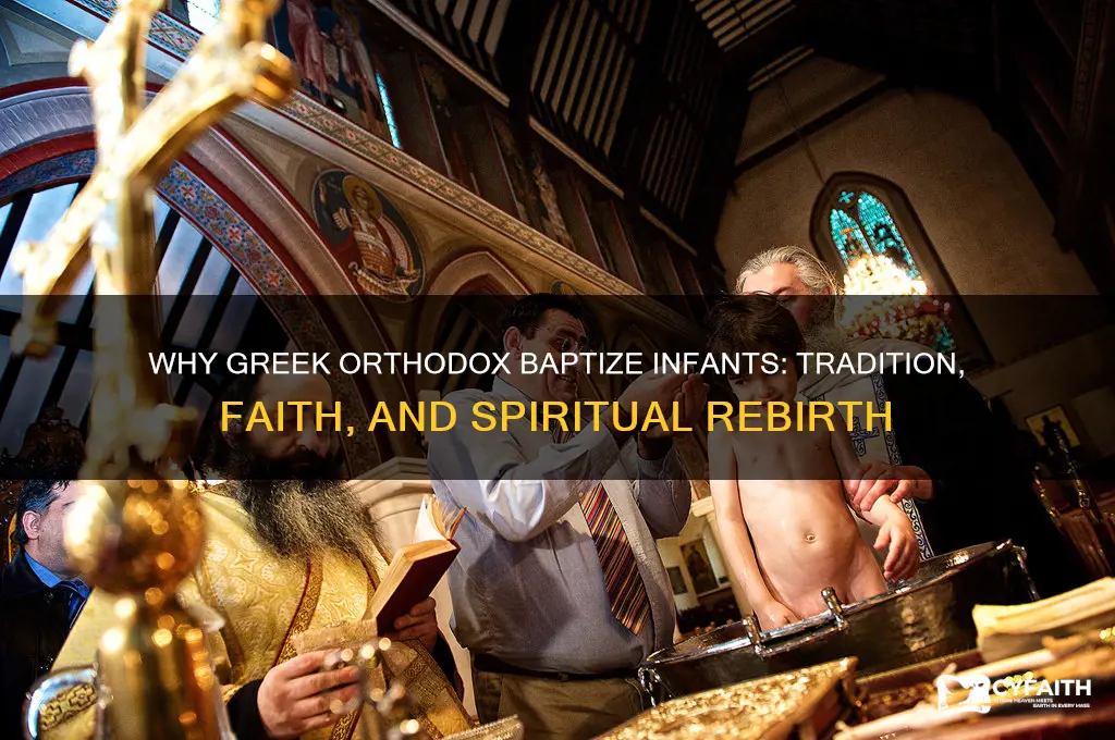 why do greek orthodox baptize babies