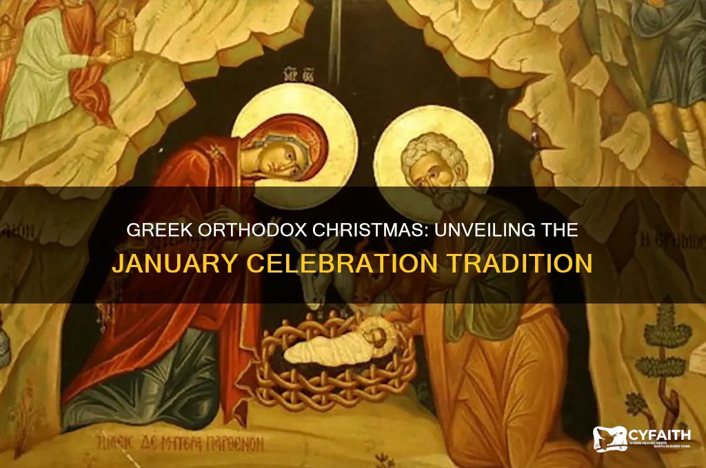 why do greek orthodox celebrate christmas in january