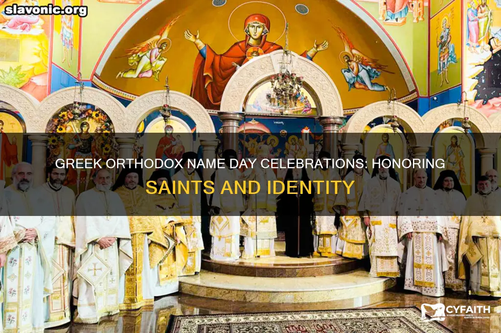 why do greek orthodox celebrate name days