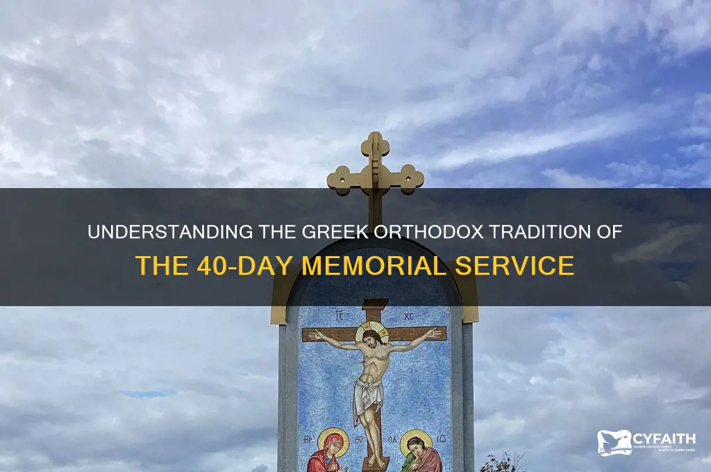 why do greek orthodox have 40 day memorial