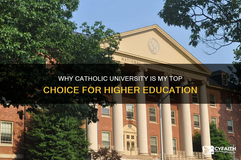 why do i want to attend catholic univeristy