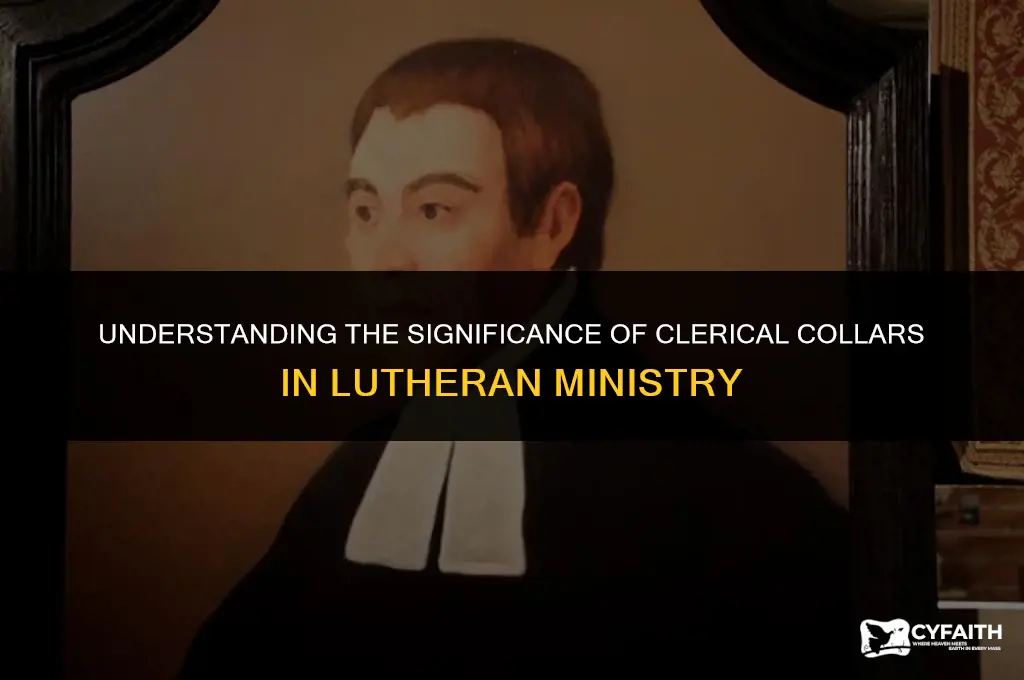 why do lutheran pastors wear collars