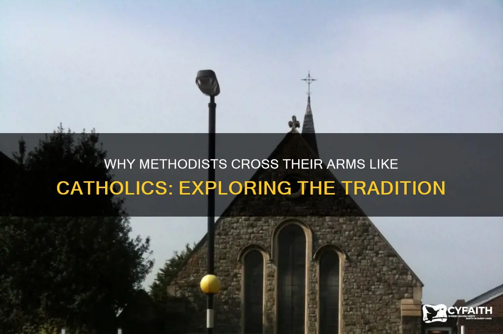 why do methodist cross hearts like catholics