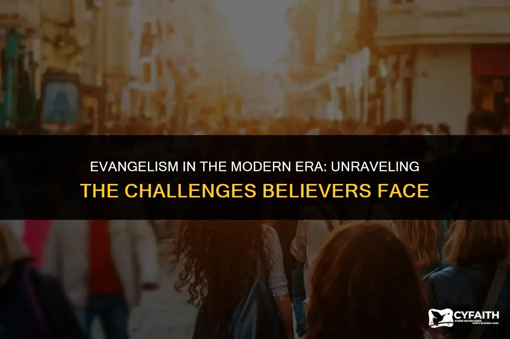 why do modern believers find evangelism so challenging