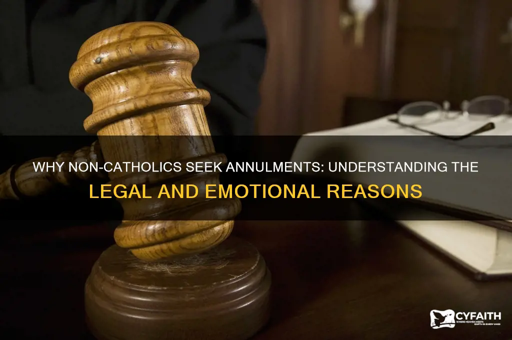 why do non catholics need annulments