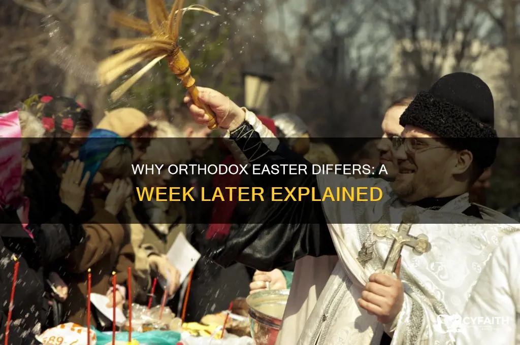 why do orthodox celebrate easter a week later