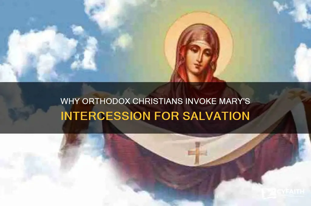 why do orthodox christians ask mary to save them
