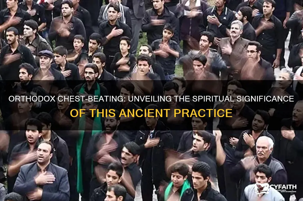 why do orthodox christians beat their chests