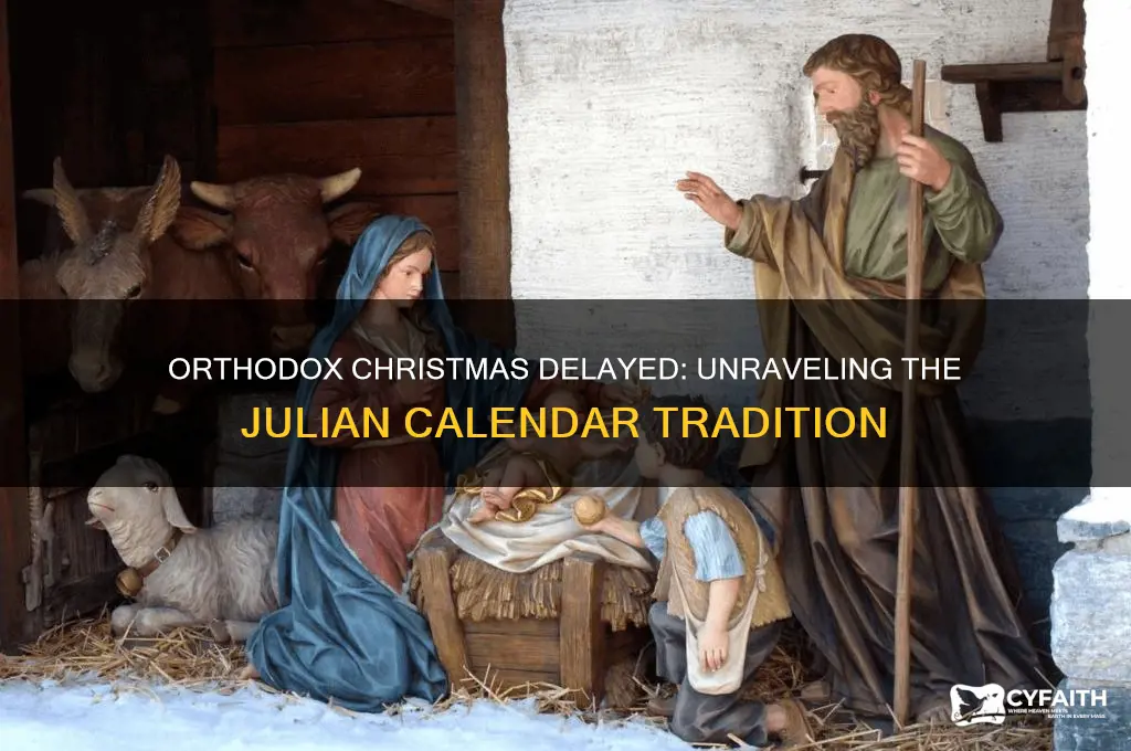 why do orthodox christians celebrate christmas later