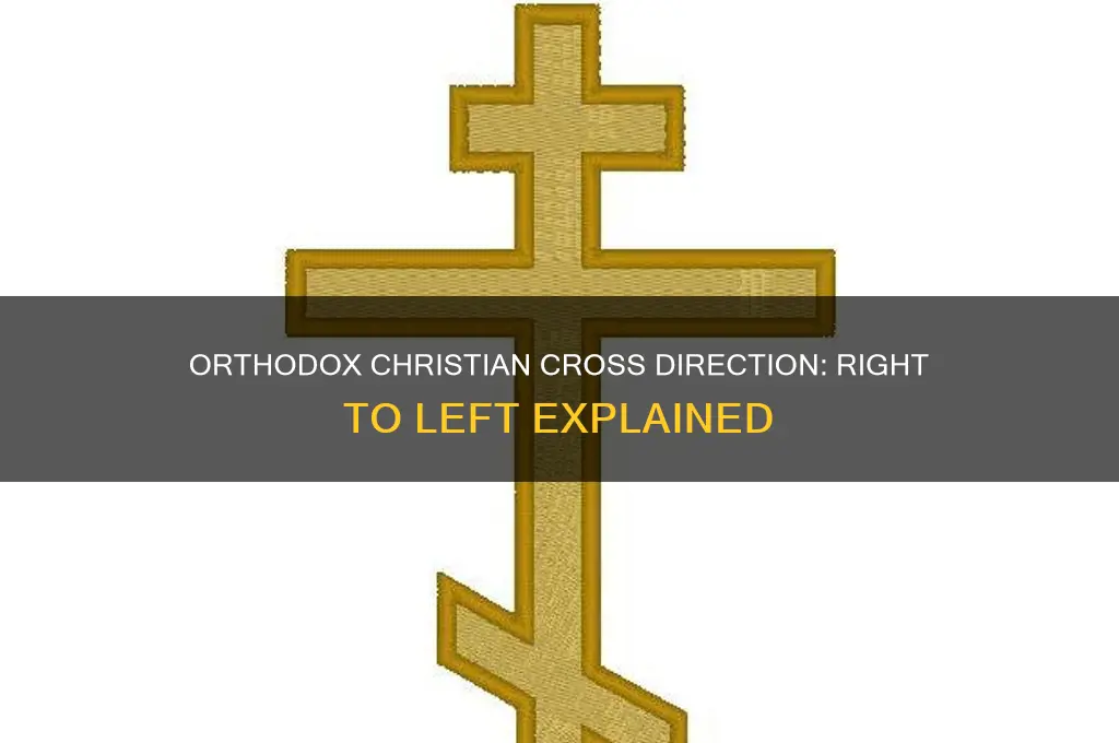 why do orthodox christians cross right to left