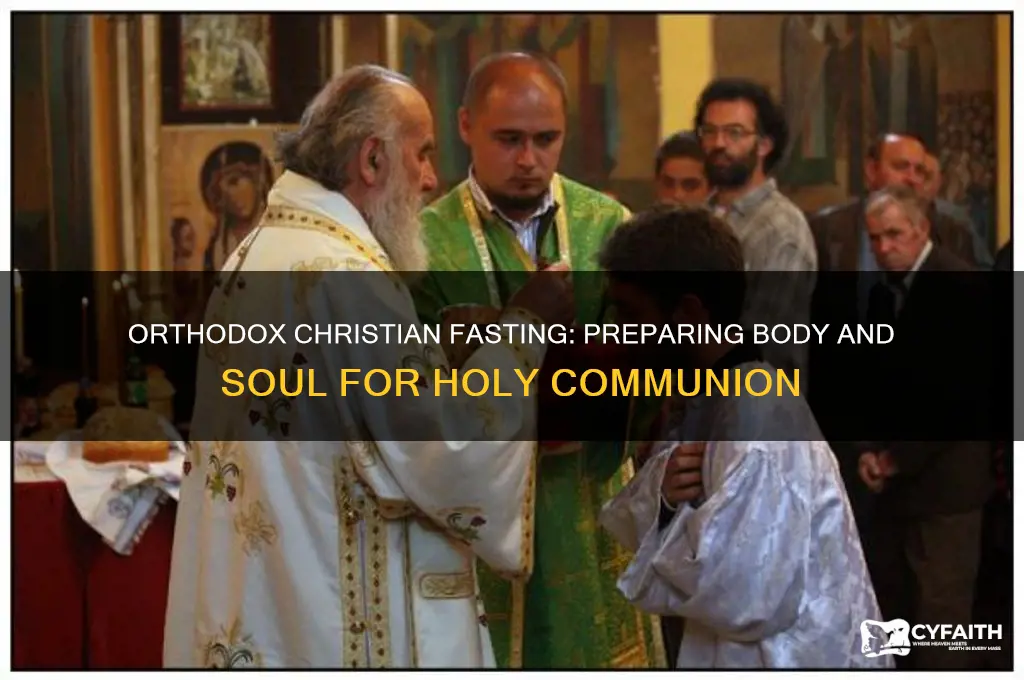 why do orthodox christians fast before communion