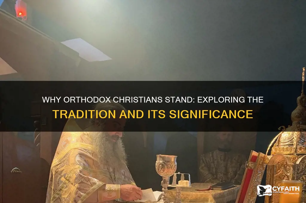 why do orthodox christians stand
