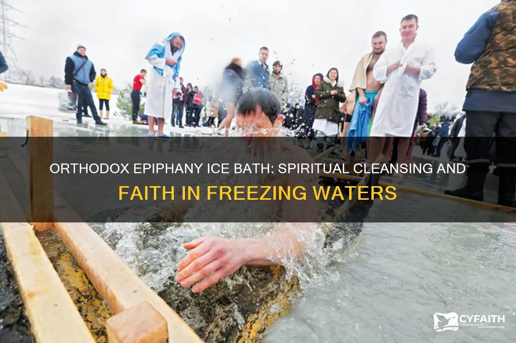 why do orthodox churcha walk through ice water