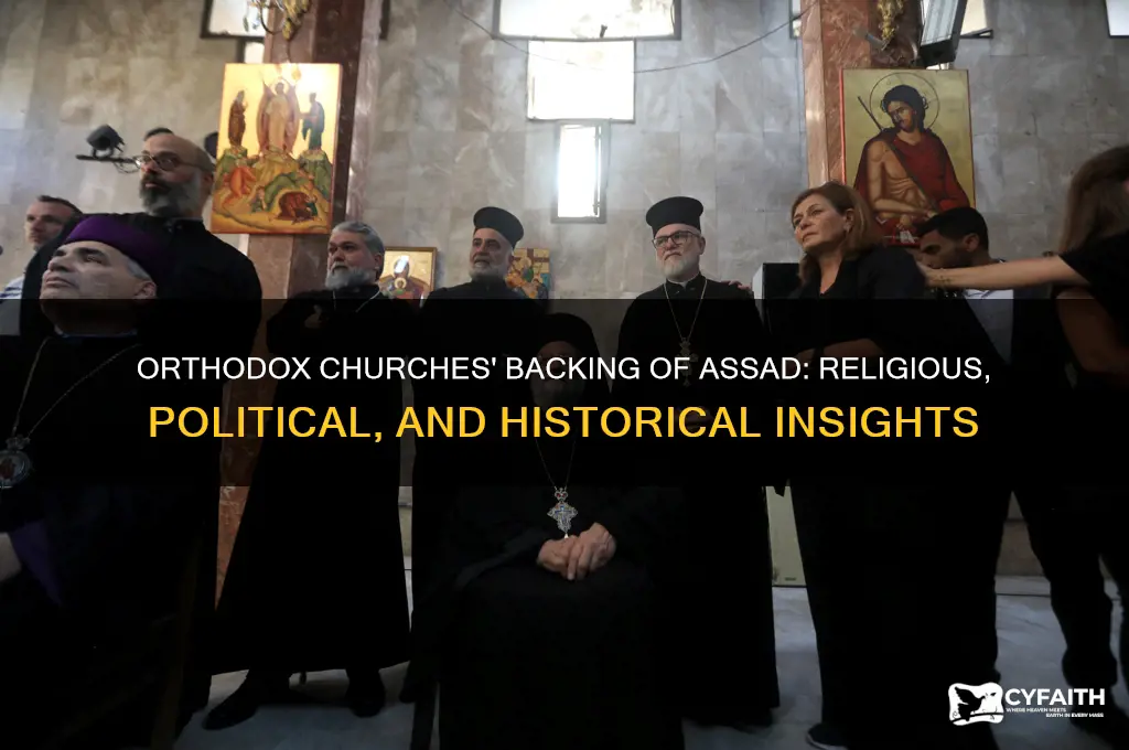 why do orthodox churches support al assad