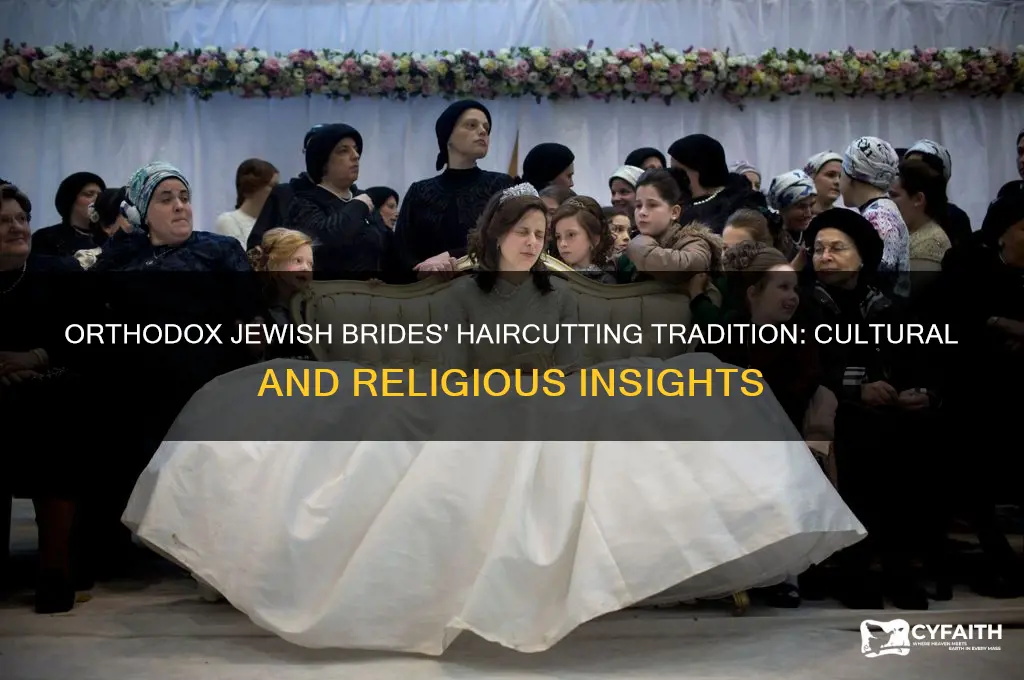 why do orthodox jewish brides cut their hair