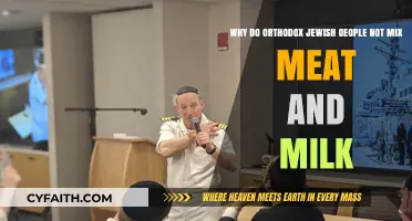 Understanding the Orthodox Jewish Tradition: Separating Meat and Milk