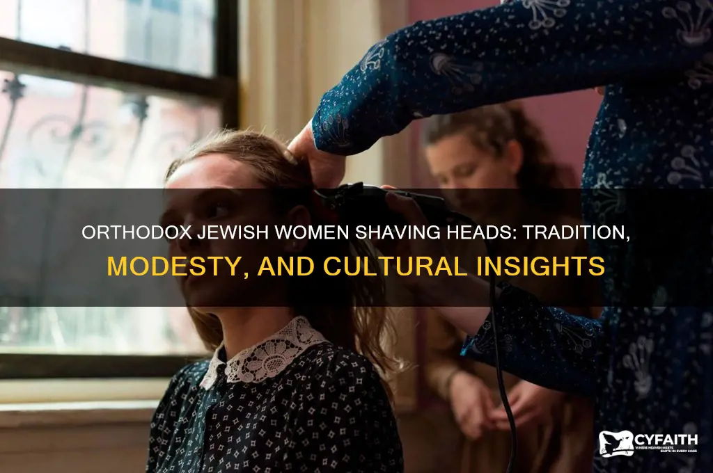 why do orthodox jewish wonen shave their heads