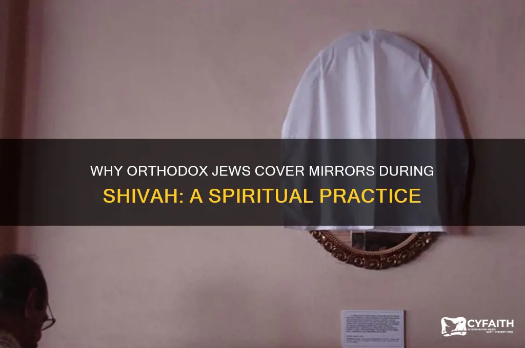 why do orthodox jews covermirrors when sitting shiver