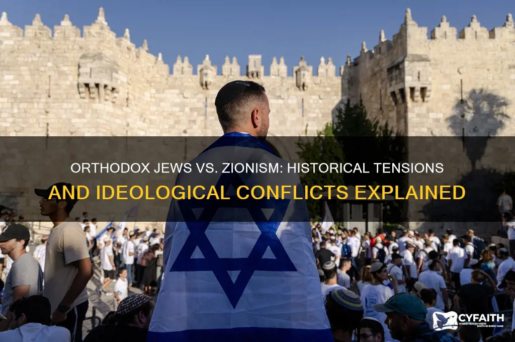 why do orthodox jews dislike zionists