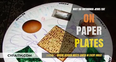 Orthodox Jews' Paper Plate Tradition: Cultural and Religious Insights