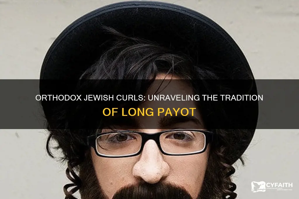 why do orthodox jews have long curls