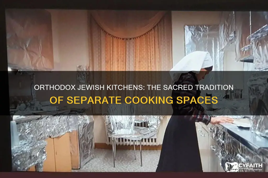 why do orthodox jews have separate kitchens