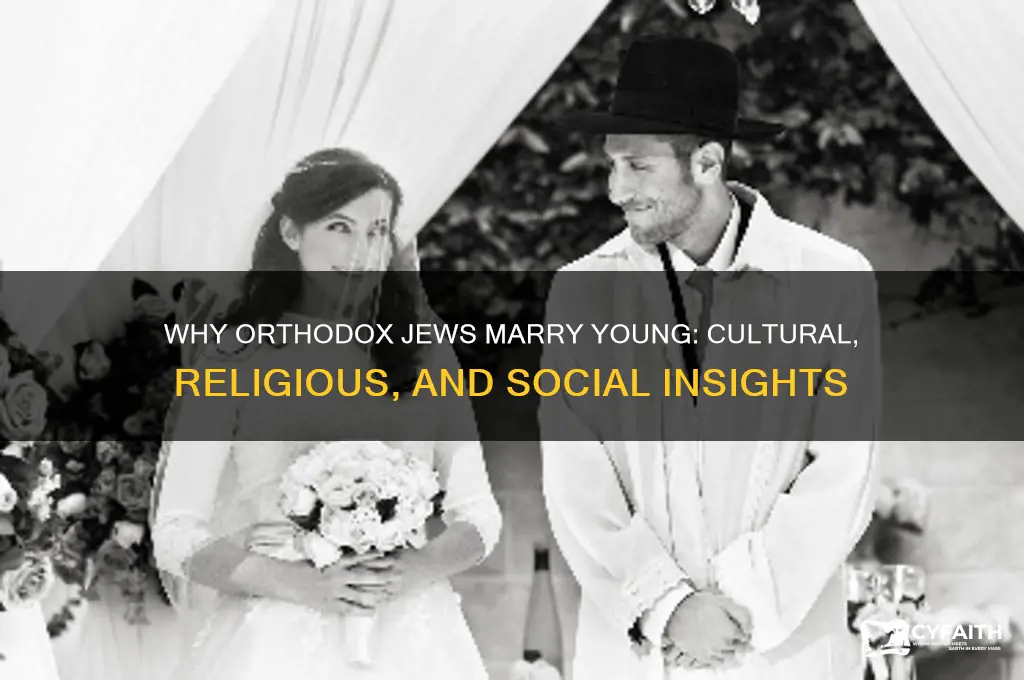 why do orthodox jews marry young