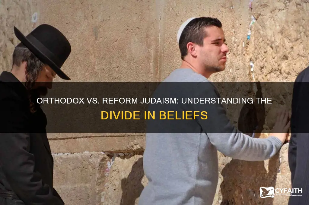 why do orthodox jews not accept reform jews