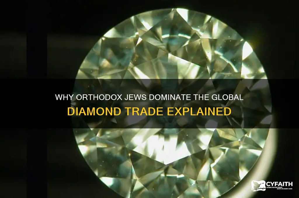 why do orthodox jews sell diamonds